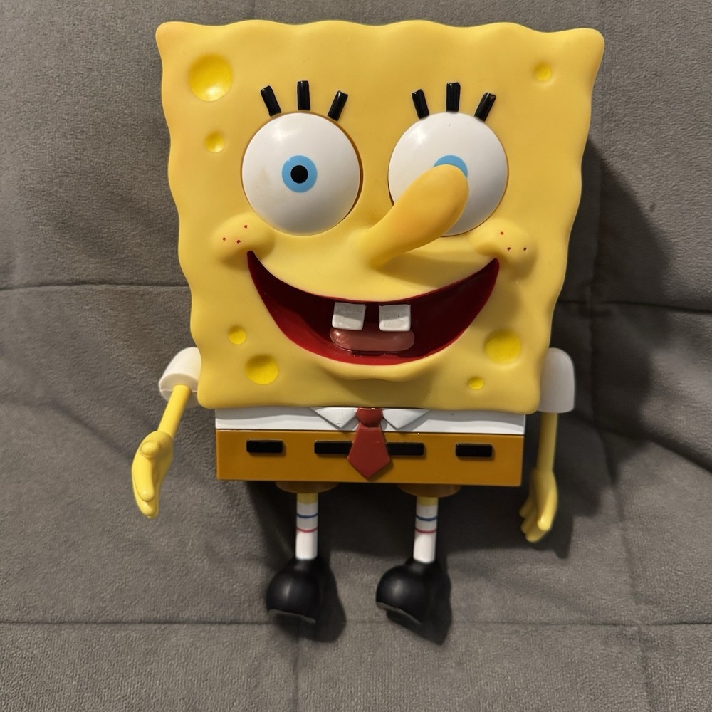 Vintage SpongeBob Squarepants‎ Squeeze Me Talking Eye Popping Toy Nickelodeon